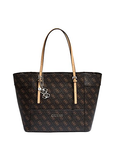 GUESS Delaney Small Classic Tote-Brown