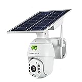 4G-LTE Kabellose Überwachungskamera Outdoor, SHIWOJIA PTZ 1080P IP Kamera, Unterstützung Solar Panel und Batterie, Zweiwege-Audio, Nachtsicht(Nicht für LAN oder WLAN)