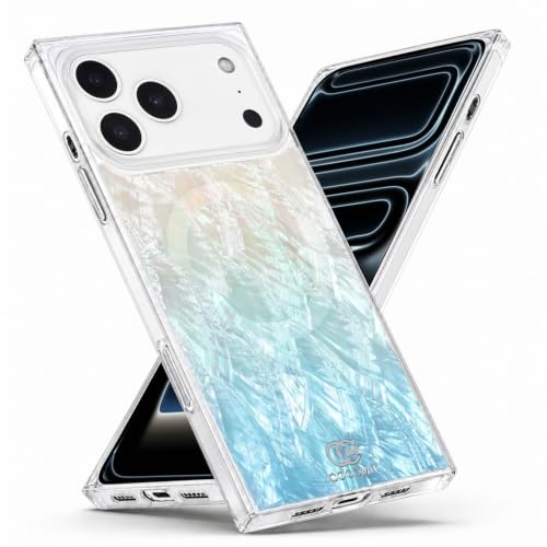 Image of COCOMII Rectangle for iPhone 18 Pro Max /17 Pro Max Case, Turquoise Pearl