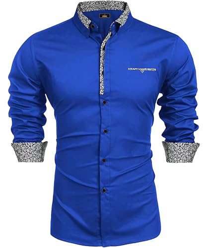 Image of Mens Shirt | Black Cotton Blend Casual | Regular Fit | Full Sleeve | Printed Spread Collar | Solid Plain Style | Summer Office Wear | Stylish Shirt for Men
