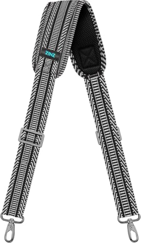 ZINZ Shoulder Strap, 57' Padded Adjustable Shoulder Bag Straps Replacement for Bags with D-Ring（TH01B03）