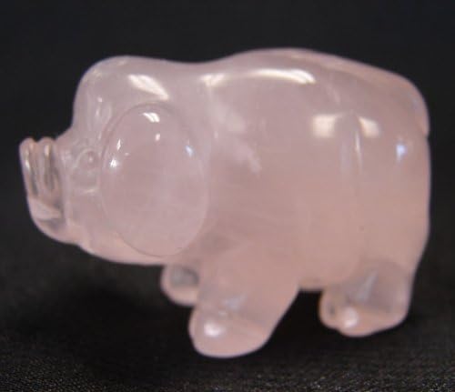 Feng Shui Import Small Rose Quartz Pig Statue