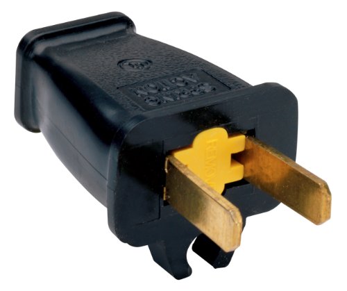 PASS & SEYMOUR 15A Black Residential Non-Polarized Plug