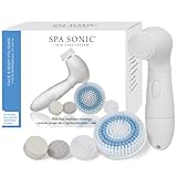 Spa Sonic Skin Care System Face and Body Polisher Professional Kit, White