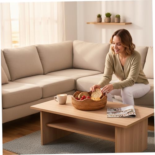 Cesta de mimbre Bemonew para pan y frutas, ideal para decorar tu mesa de comedor 6
