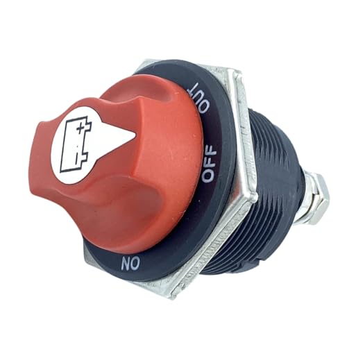 HAPINARY 12v-24v Rv Cut Off Master Isolator Waterproof Heavy Duty Battery Disconnect Switch Battery Switch for Car ATV Boat