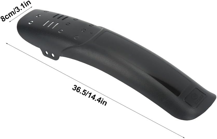2PCS Universal Mountain Bike Mudguards - Front and Rear Mud Guards for 26-29 Inch Wheels, 36.5cm (14.4") Plastic & Resin Mudguards