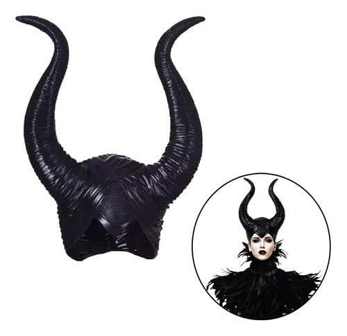 Chifre Malévola Fantasia Halloween Cosplay Carnaval Preto