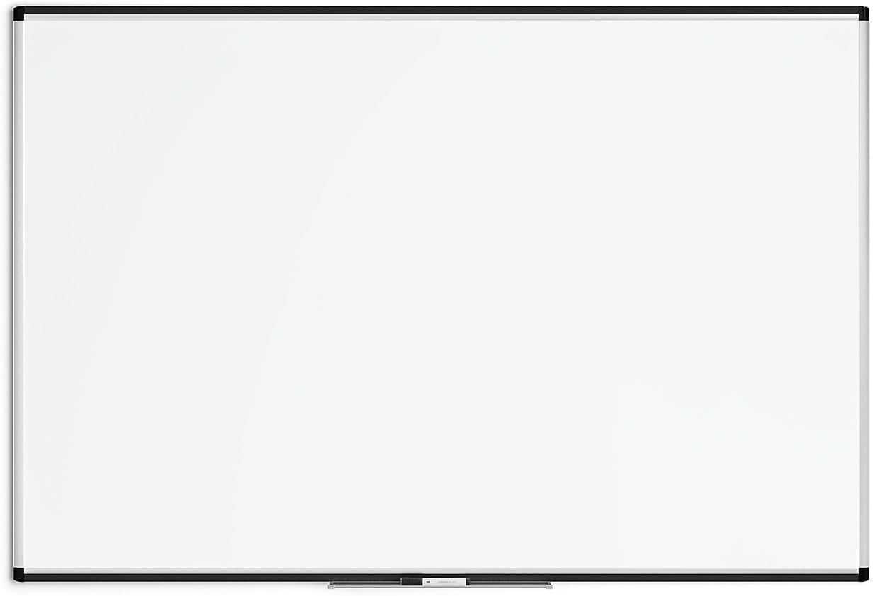 U Brands PINIT Magnetic Dry Erase Board White Board, 48" x 72" Inches, Silver Aluminum Frame