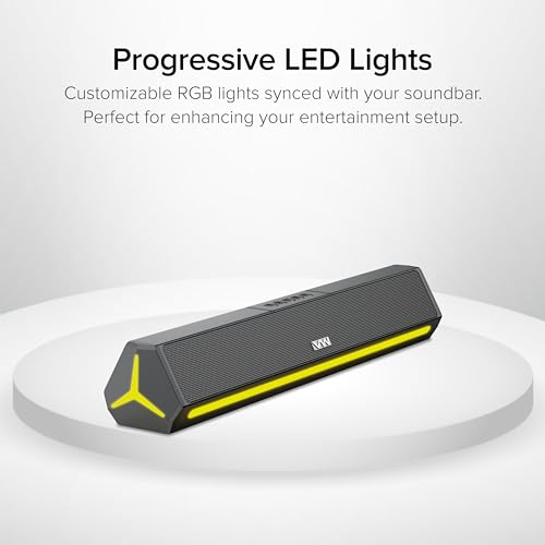 Image of VW Chaser Bar | 30W Bluetooth SoundBar | 2.0 Channel | Multiple Connectivity & Sleek Design (Black)