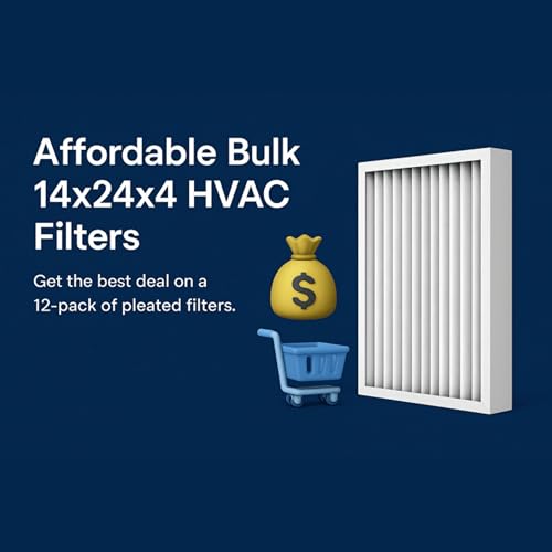 Top Choice for Homeowners: Buy Best Cheap 14x24x4 Pleated HVAC Furnace Air Conditioner Filter 12 Pack at Bulk Wholesale Rates
