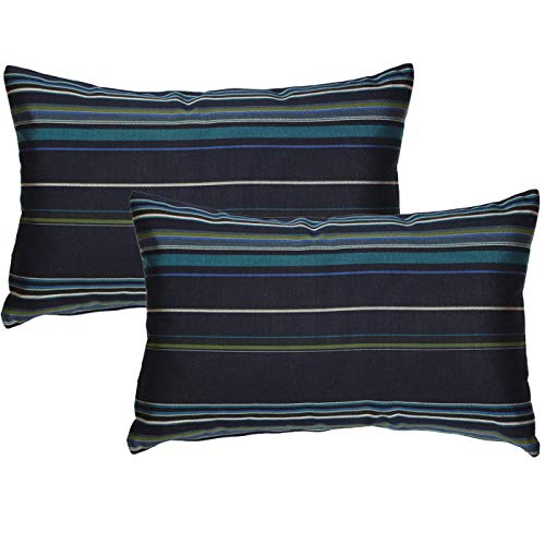 PILLOW DÉCOR Sunbrella Outdoor Pillow, Stanton Lagoon, 12