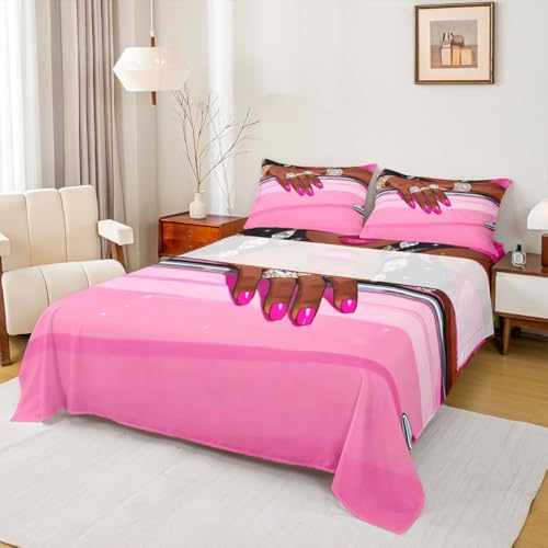 Castle Fairy American Style Girl Sheet Set Makeup Nail Diamond