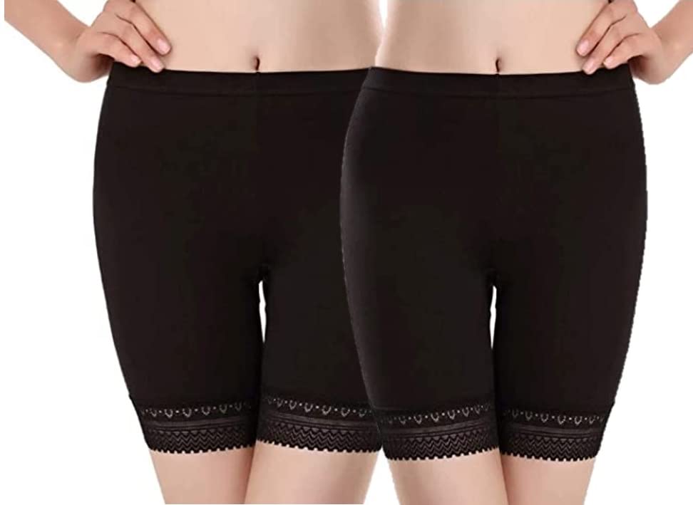 Cycling Shorts for Women Underskirt Safety Slips Tights 4 Way Stretchable Super Soft Fabric Plus Sizes-image-45