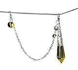yippee Natural Citrine Crystal Quartz Pendulum Pendant Dowsing Tool,Chakra Reiki Meditation...