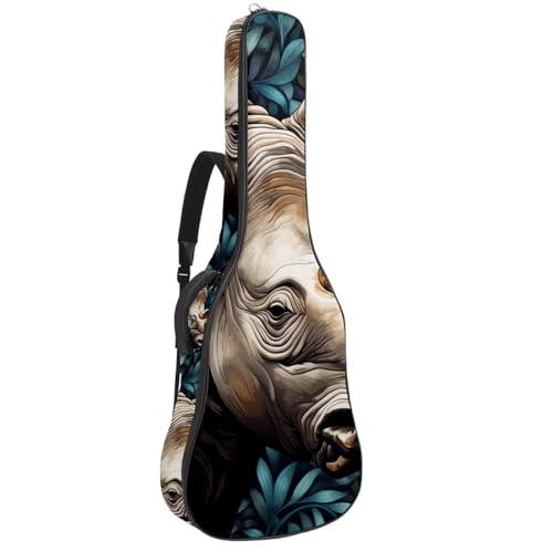 Sac de transport pour guitare basse élégant en tissu Oxford imperméable Bush Rhino 50 de qualité