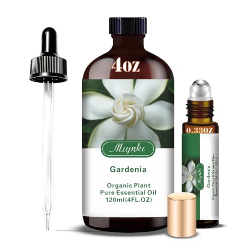 Gardenia Essential Oil, Gardenia Oil for Diffuser, Humidifier, DIY Candle, Soap, Romantic Scent...