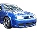 IKON MOTORSPORTS Front Bumper Cover Compatible With 1999-2005 Volkswagen Golf Mk4 R32 Style Unpainted Steel Mesh Cover Guard Protection Conversion Factory Replacement Body Kit, 2000 2001 2002 2003