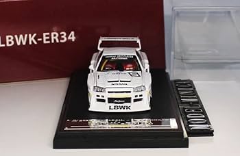 SW 1/64 日産 R34 ER34 GT-R リバティウォーク LBWK Amazon | Open 白 SW 1/64 日産 R34 LBシルエットワークス ER34#5