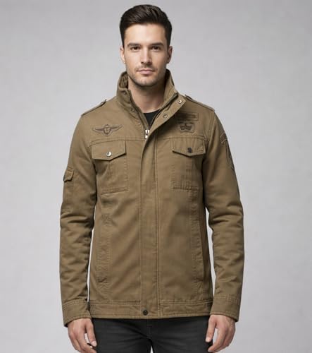 Image of L'MONTE Imported Casual Cotton Fur Winter Jacket for Men