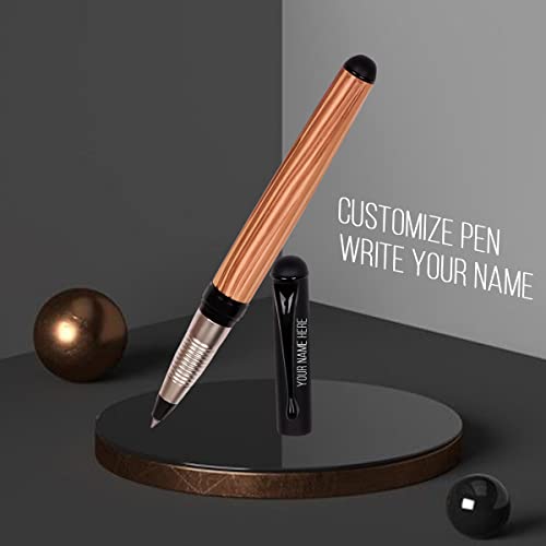 Image of Roshfort Personalized Metal Pen Free Engraving Name with Blue Ink Signature Pens Customize Print Name Gift. WhatsApp +91 9631056748