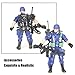YEIBOBO ! 6 Pack Soldiers Action Figure Set - Army Men SWAT Team Toy (Future X-Cops)