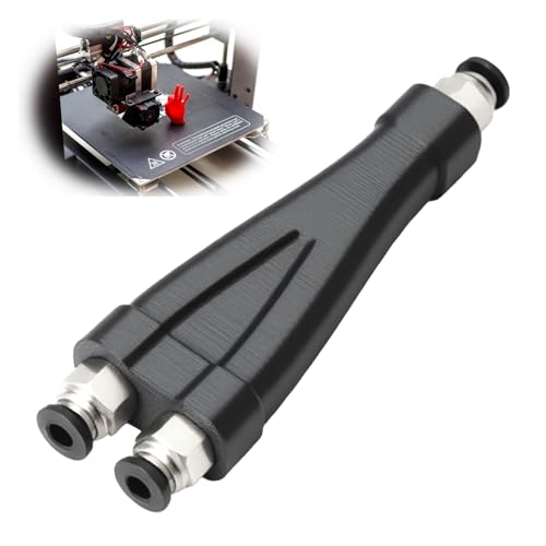 2 In 1 PTFE Adapter Für Bambu Lab P1P P1S X1 X1C X1E, PTFE Tubing Connector Mit 2 Zuführmodulen, Schlauchverbinder Für Filamentschlauch, Erweiterungsanschluss, Zubehör Für 3D Drucker