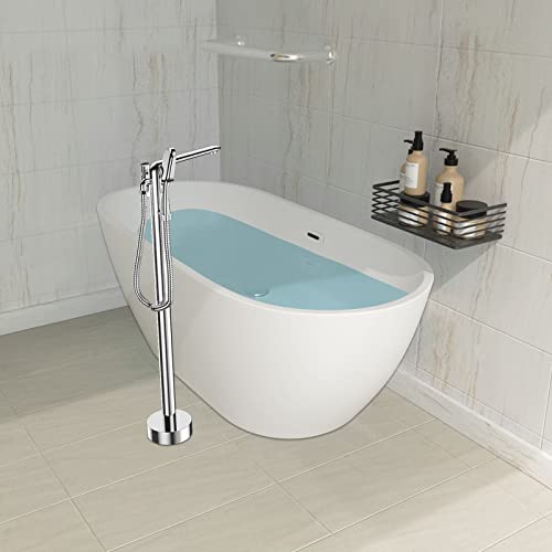 JKSVTF Badewanne, Badezimmer, freistehende Badewanne, Einweichbadewanne für Erwachsene, Haushaltsbadewanne, große Kapazität, einfache Badewanne, geeignet zum Baden, Einweichen in Weiß – Bild 6