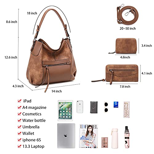 Image of lapsting Hobo Bags for Women Handbags Purse Ladies Boho Shoulder Bag Crossbody Purses Faux Leather