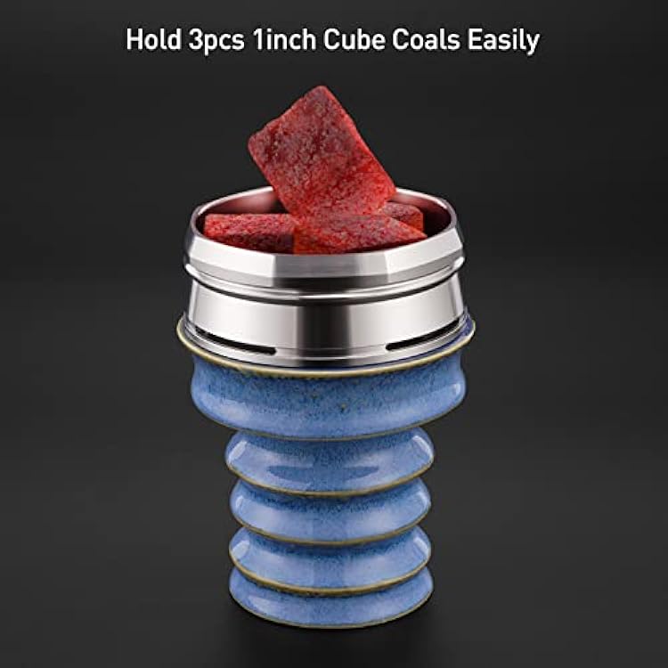KITOSUN WatcHMD Charcoal Heat Management Device Stainless Steel HMD Coals Holders Tray, Easy Hold 3 Pieces 26 MM Coconut Charcoals Cubes (APwatcHMD-Gold)