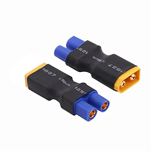 4 adaptadores conector XT60 a EC3 macho y hembra miniatura 2