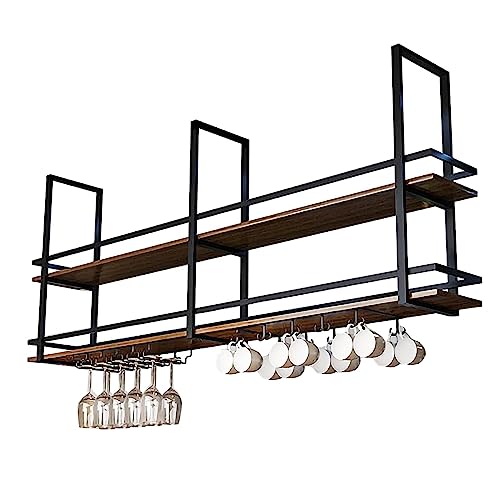 Soporte colgante para botellas de vino 80x30x80cm negro