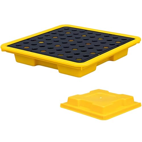 Genérico Plataforma Modular para Fugas/Placas de Rejilla. Plataformas modulares para derrames: Bandeja de contención de derrames de petróleo con Rejillas, Bandeja de retención a Prueba de derrames pa