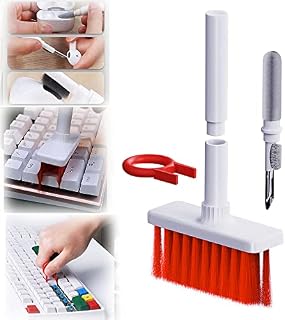 Keyboard Cleaner Brush,BLOOOK 5 in 1 Keyboard Cleaning Brush Kit,Multifunctional Keyboard Earphone Cleaner with KeyCaps Puller,for Gaming Mechanical Keyboard Airpods 2/pro