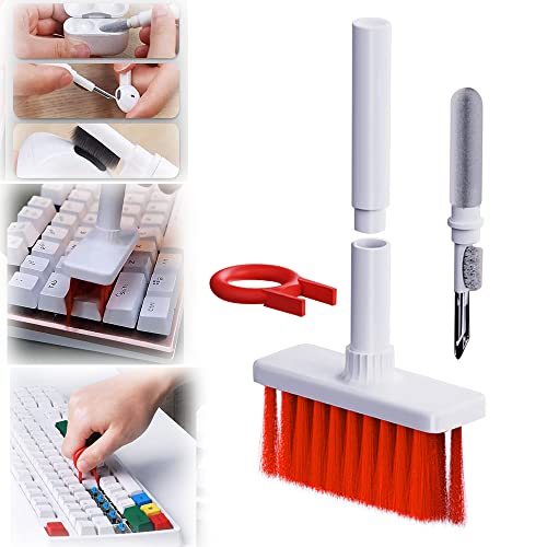 Keyboard Cleaner Brush,BLOOOK 5 in 1 Keyboard Cleaning Brush Kit,Multifunctional Keyboard Earphone Cleaner with KeyCaps Puller,for Gaming Mechanical Keyboard Airpods 2/pro