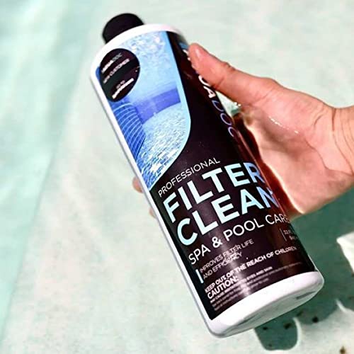 Hot Tub Filter Cleaner Soak, Pool Filter Cleaner & Pool Cartridge Cleaner - Spa Filter Cleaner Soak & Spa Filter Cleaning Solution For Hottub Cartridges. Easy To Use Filter Degreaser | Aquadoc Pt #TOP2