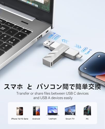 ORICO 外付け SSD 500GB USB3.2Gen2 読出最大1000MB/秒 USB Type-C & USB Type-A デュアルドライブ ポータブル SSD - G202