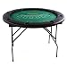 Produktbild Profi Casino Pokertisch klappbar Rund Ø 120 cm; 4 in 1 Spiele: Poker, Roulette, Black Jack, Craps inkl. Karten, 100 Chips und Zubehör