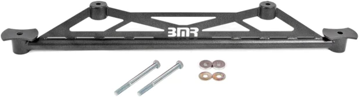 BMR Suspension CB009H Cradle brace, rear of rear cradle, chromoly Black Hammertone 2016-2020 6th Gen Camaro
