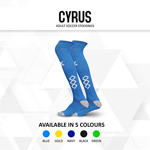 Image of Vector X Cyrus Stockings | Polyester Stretchable Material | Knee Length | Unisex Pack of 1 Pair