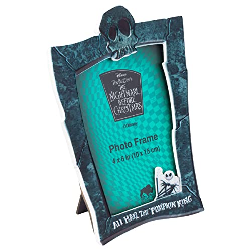 Silver Buffalo Nightmare Before Christmas Tombstone Resin Photo Frame, 4 X 6 Inches, Grey #TOP2