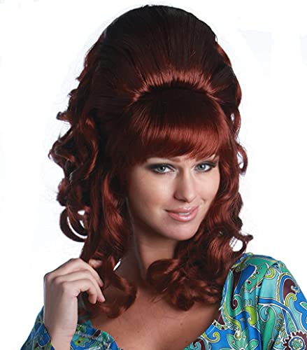 Premium Quality Peg Bundy Character Style Curly 1960's Beehive Wig
