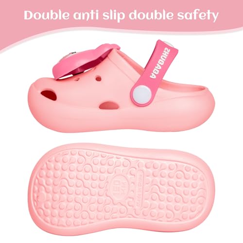 Image of Toddler Little Kids Clogs Slippers Sandals, Non-Slip Girls Boys Clogs Slide Lightweight Garden Shoes Slip-on Beach Pool Shower Slippers