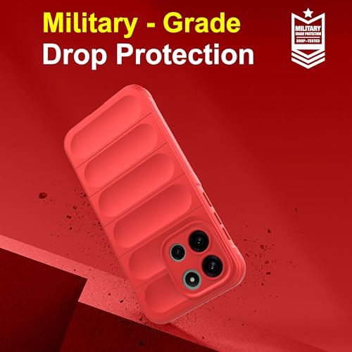Image of Zapcase Back Case Cover for OnePlus Nord 6 | Compatible for OnePlus Nord 6 Back Cover | Liquid Silicon Magic Case with Camera Protection | Red