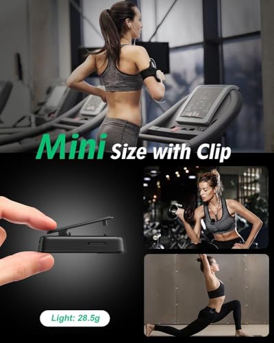 YOTON MP3 Player with Bluetooth 5.2, 64GB Large Storage, Mini Size, HiFi-Music, with Sports Clip, Independent Volume Botton, FM Radio, Earphones included - 2