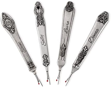 Personalized Seam Ripper for Sewing Crafting Thread Remover Retro Seam Rippers Stitch Ripper Sewing Tools Thread Cutter Stitch Remover Ripper Tool Custom Name Sewing Accessories Gift