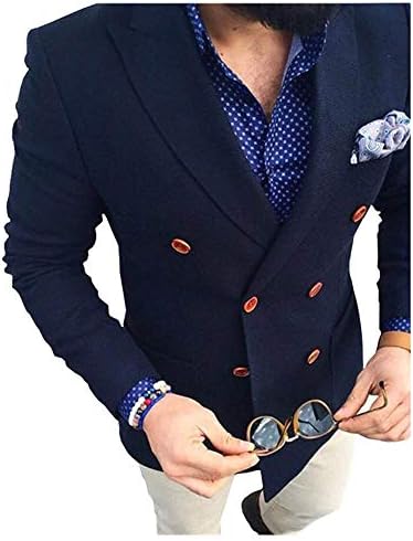 single breasted navy blue blazer