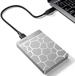500 GB External Hard Drives,Portable Hard Drive for Windows,Ultra Slim External HDD Store Compatible with PC, MAC,Laptop,PS4, Xbox one, Xbox 360;Plug and Play Ready(Silver)