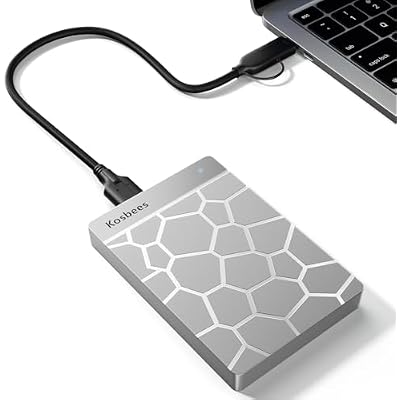 500 GB External Hard Drives,Portable Hard Drive for Windows,Ultra Slim External HDD Store Compatible with PC, MAC,Laptop,PS4, Xbox one, Xbox 360;Plug and Play Ready(Silver)