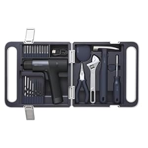 HOTO Cordless Brushless Drill Tool Set, Variable Speed, Hidden Buckle, Unique LED Screen, Intelligent Digital Display, Exquisite & Practical, High-end Drill Kit for Home/Daily Use